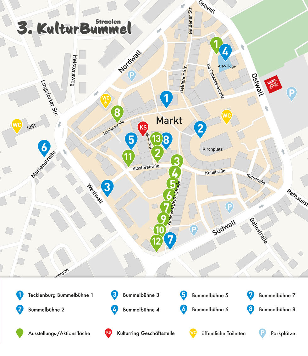 Innenstadtkarte KulturBummel 2023
