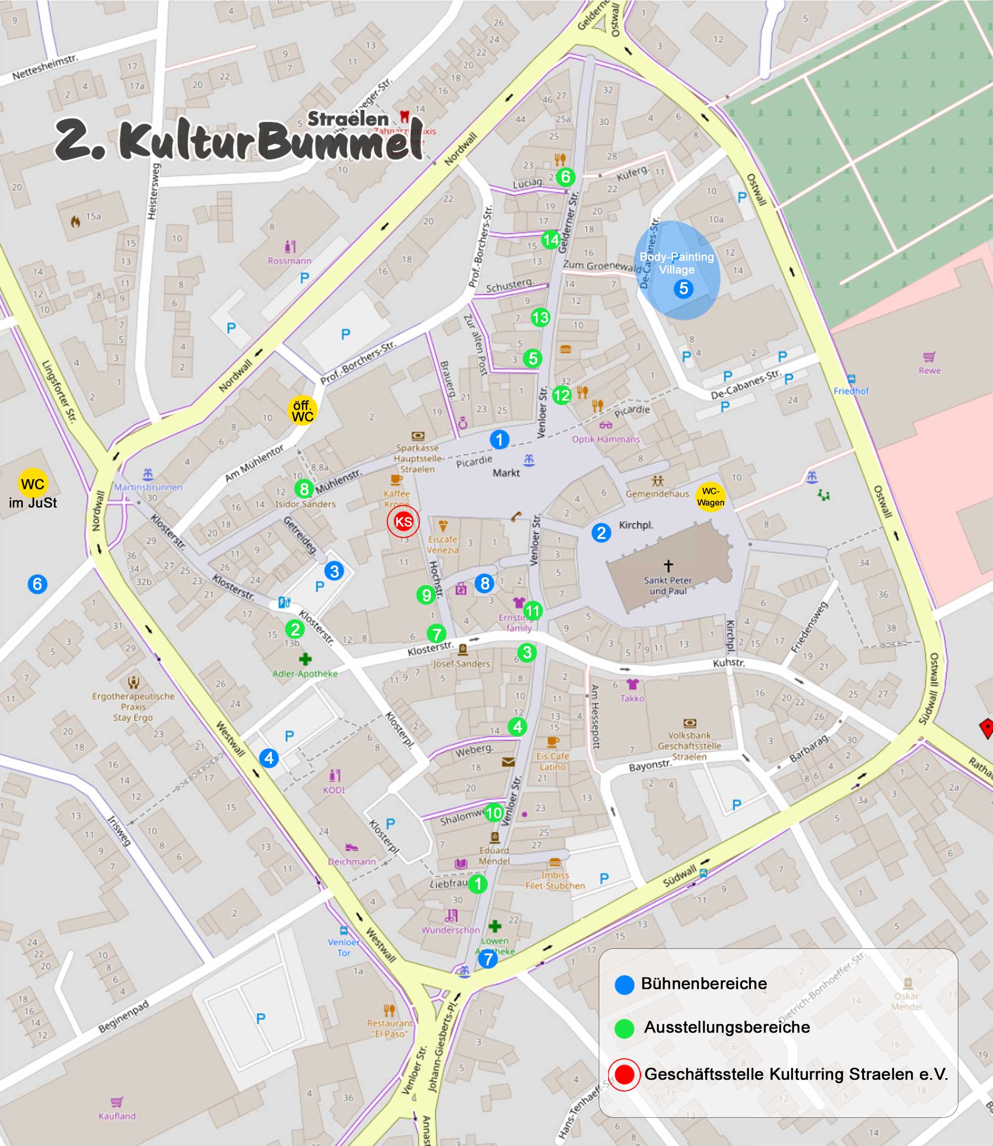 Innenstadtkarte KulturBummel 2022